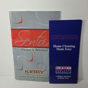 2009 Kirby Sentria Owner's Manual plus Product Flyer